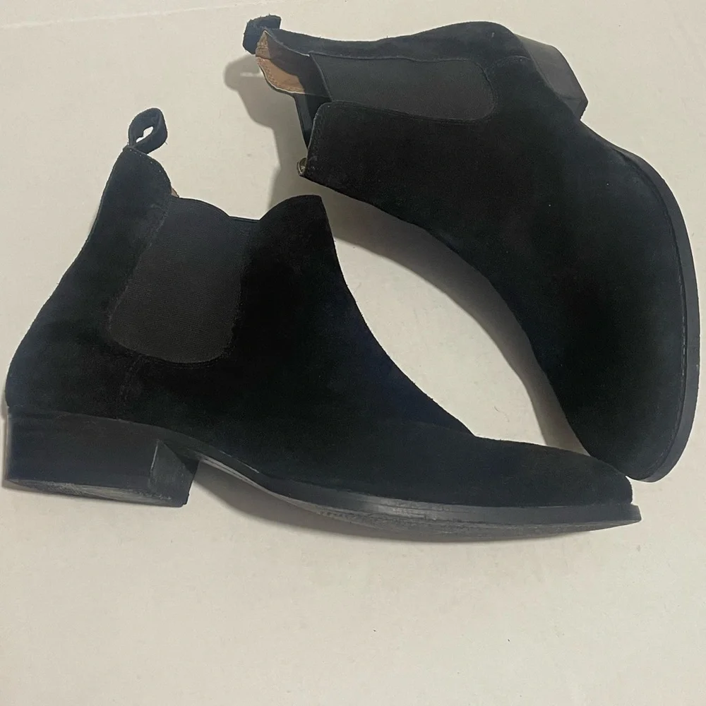 Topman Shoes size 10 (44) black Suede leather Boots - Picture 3 of 8